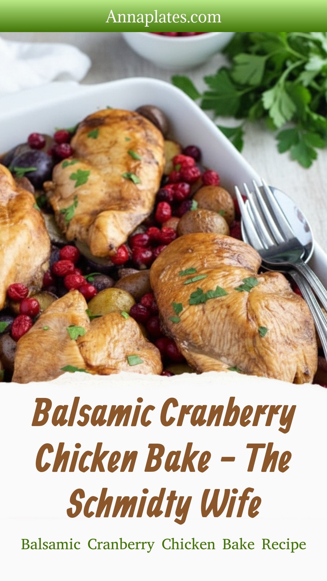 Balsamic Cranberry Chicken Bake - The Schmidty Wife