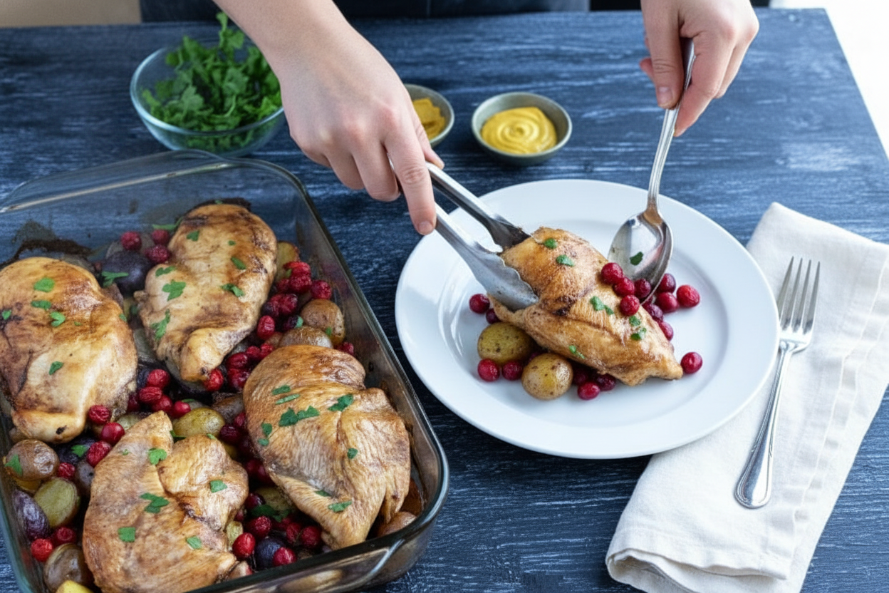 Balsamic Cranberry Chicken Bake - The Schmidty Wife