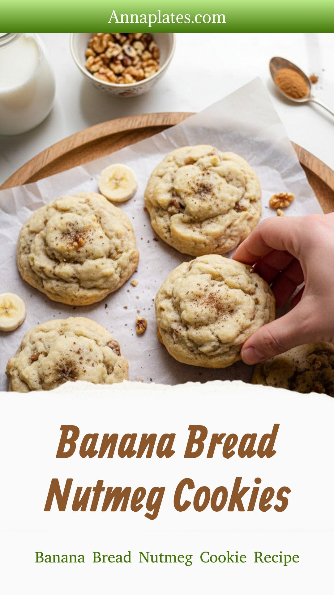 Banana Bread Nutmeg Cookies