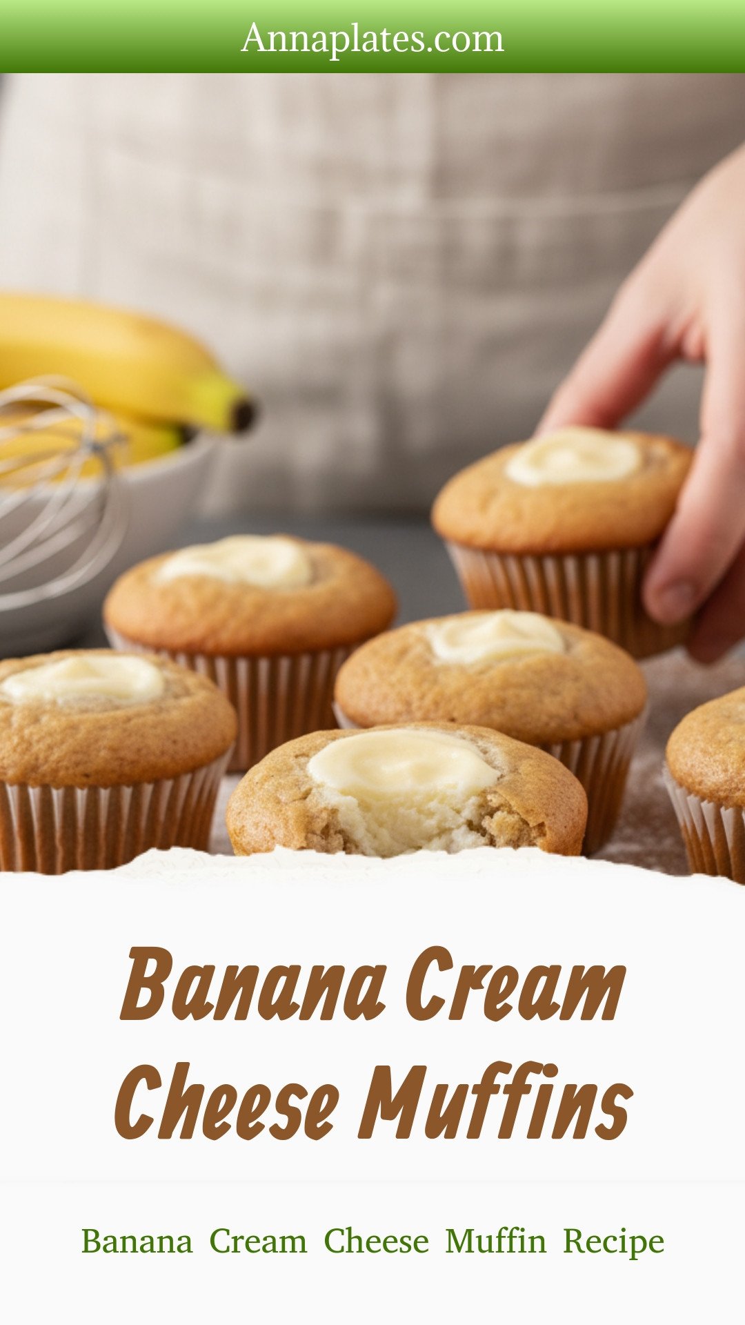 Banana Cream Cheese Muffins