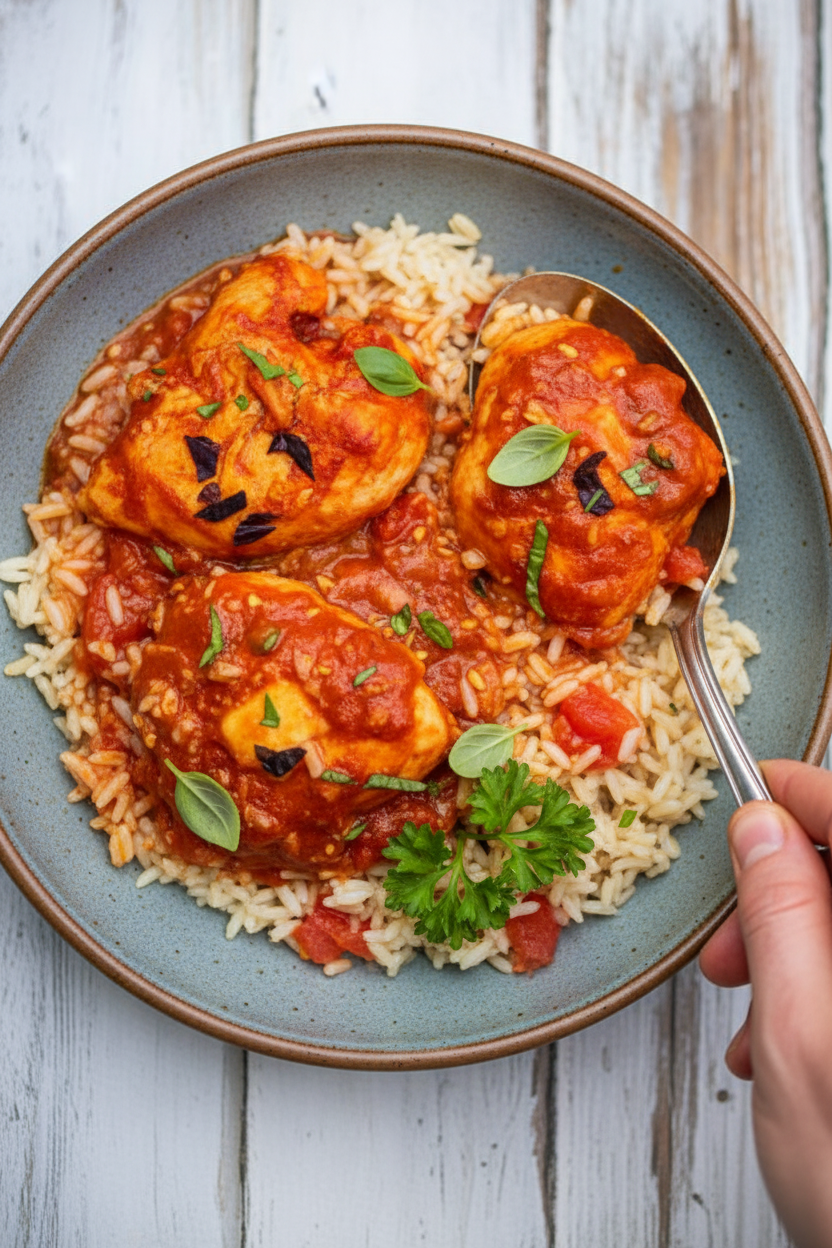 Basil Tomato Butter Chicken