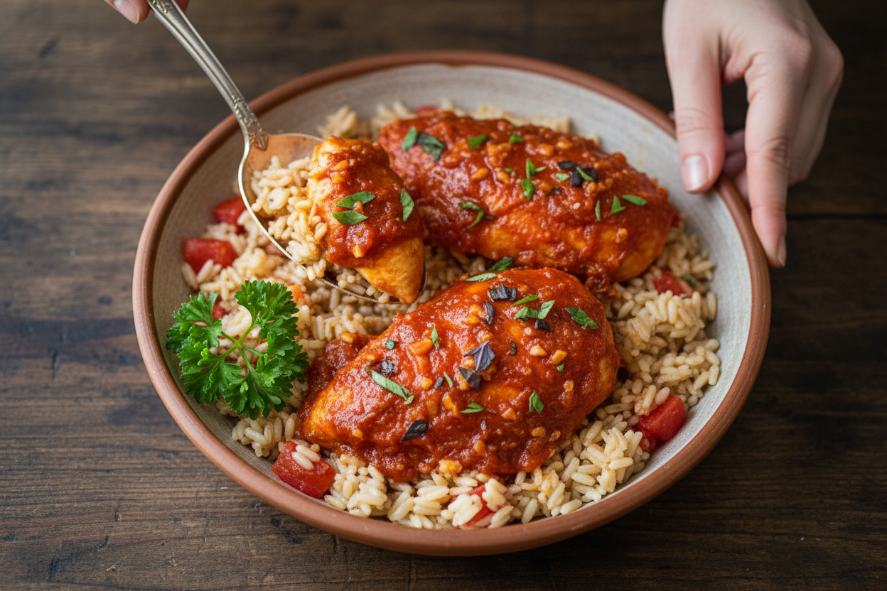 Basil Tomato Butter Chicken
