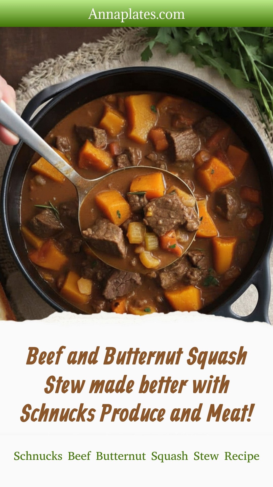 Beef and Butternut Squash Stew made better with Schnucks Produce and Meat!