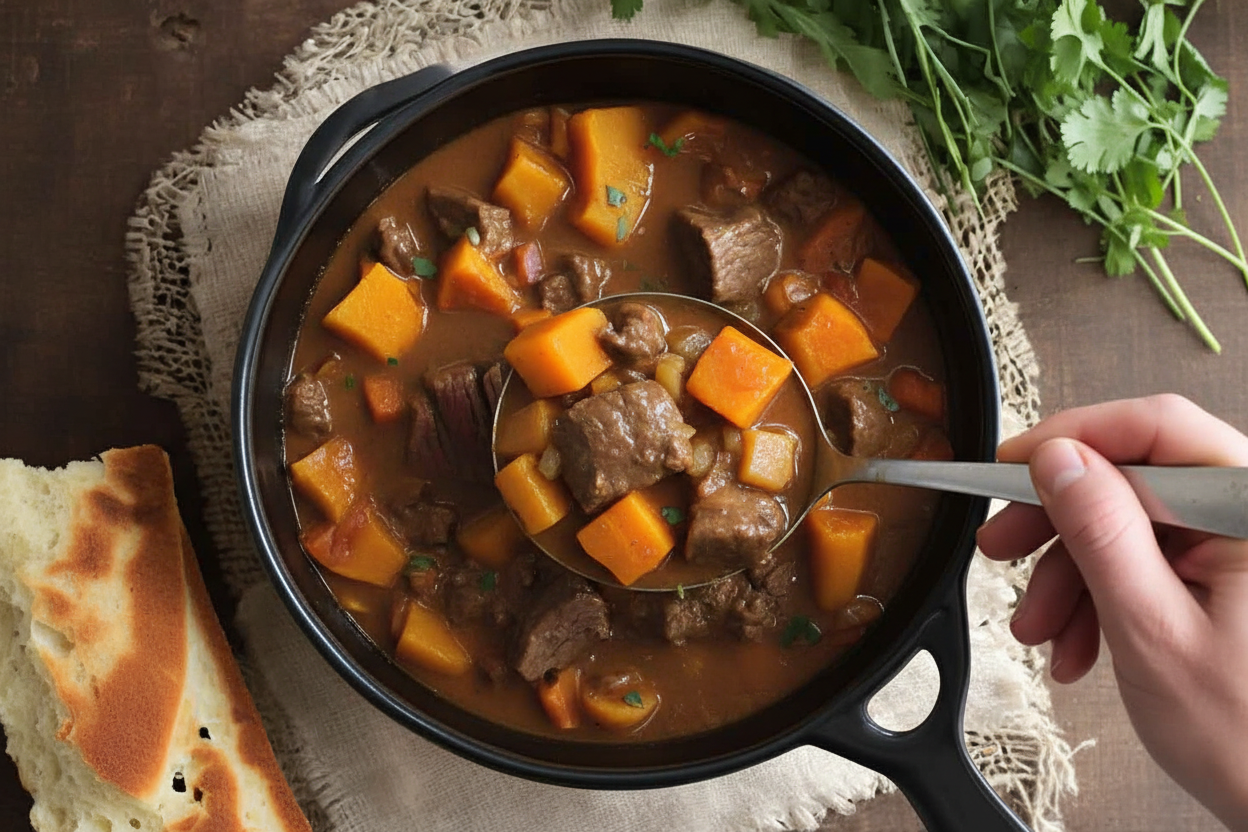 Beef and Butternut Squash Stew made better with Schnucks Produce and Meat!: Schnucks Beef Butternut Squash Stew Recipe