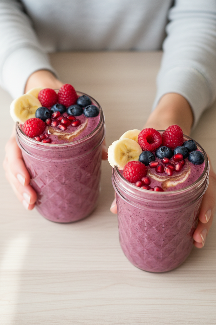 Berry Banana Smoothies | Bounce Back Smoothies