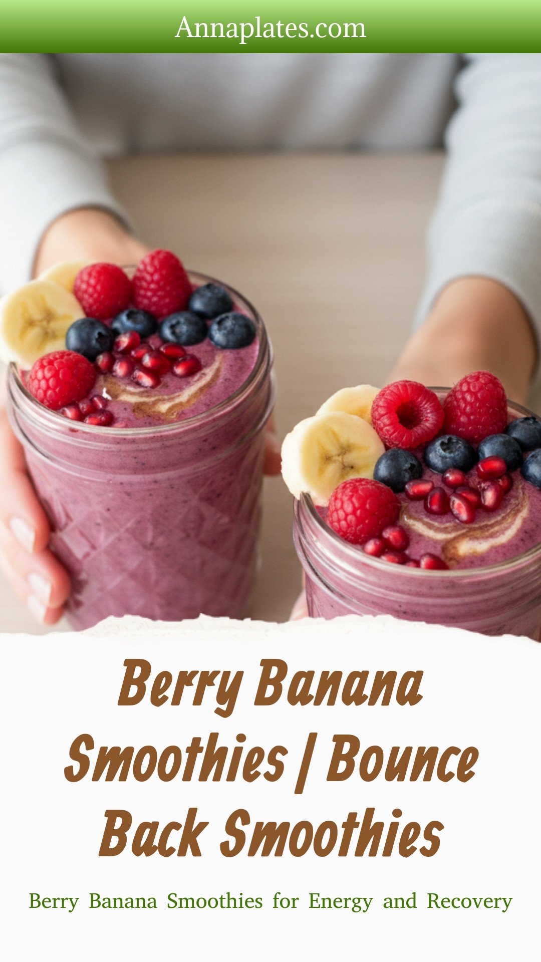 Berry Banana Smoothies | Bounce Back Smoothies