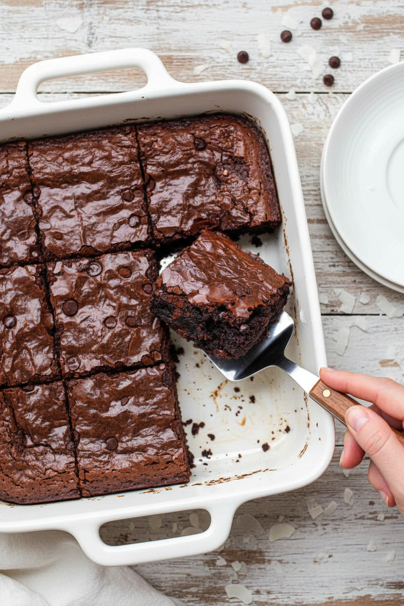 Best Fudgy and Moist Coconut Chocolate Brownies
