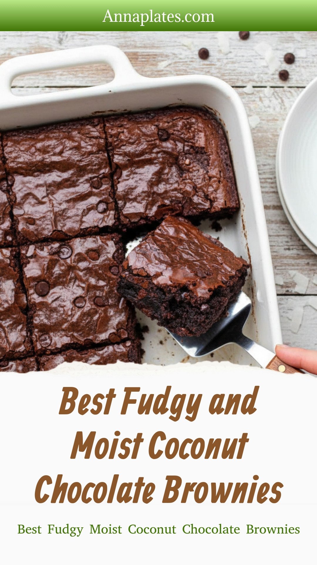 Best Fudgy and Moist Coconut Chocolate Brownies