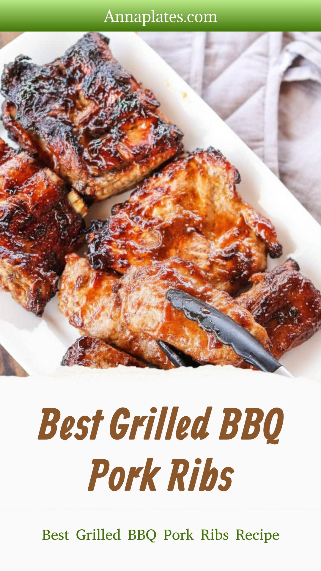 Best Grilled BBQ Pork Ribs 