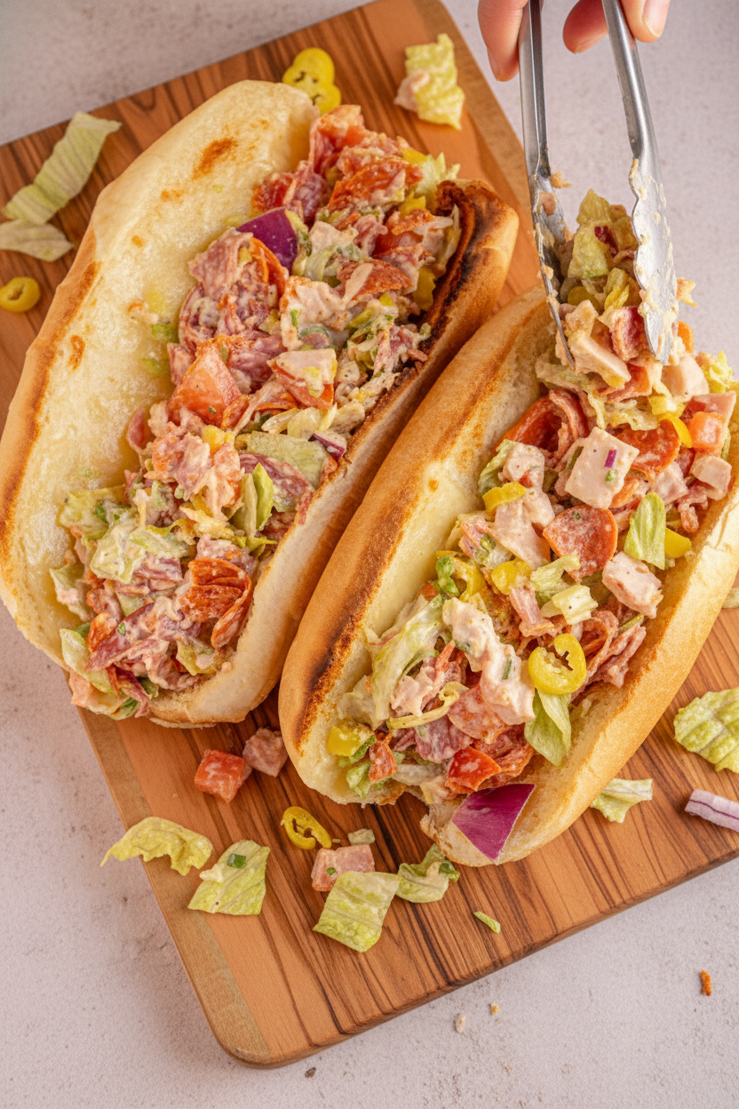 Viral Chopped Italian Sandwiches (Best Version) - The Schmidty Wife