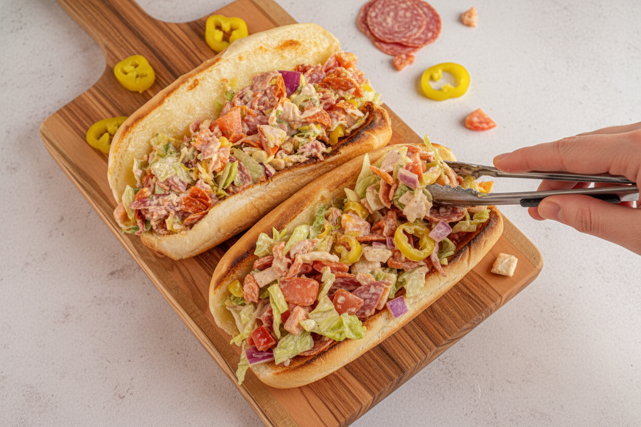 Viral Chopped Italian Sandwiches (Best Version) - The Schmidty Wife