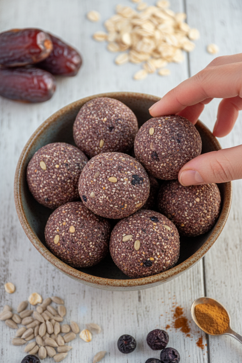 Blueberry Energy Balls - The Schmidty Wife