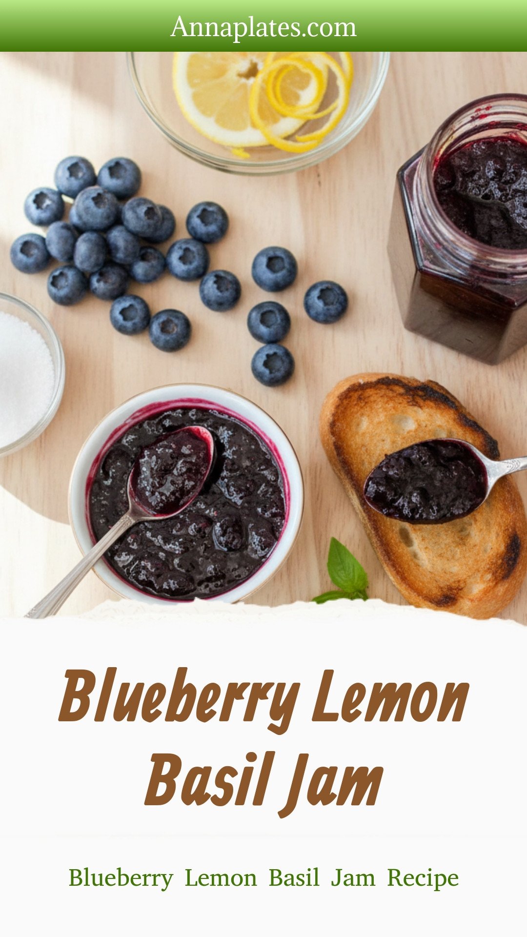 Blueberry Lemon Basil Jam