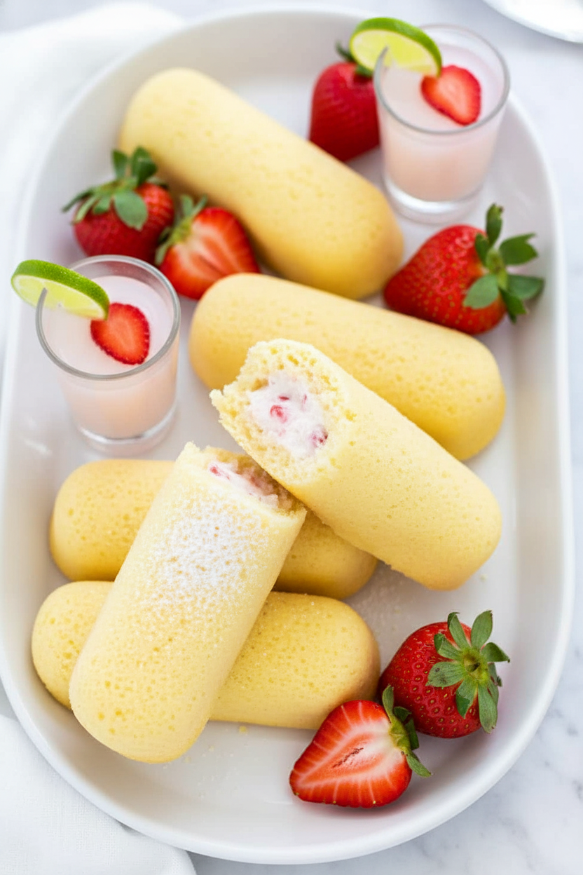 Boozy Strawberry Margarita Twinkies #margaritaweekend