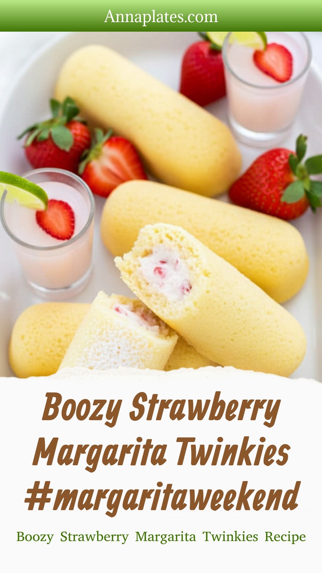 Boozy Strawberry Margarita Twinkies #margaritaweekend
