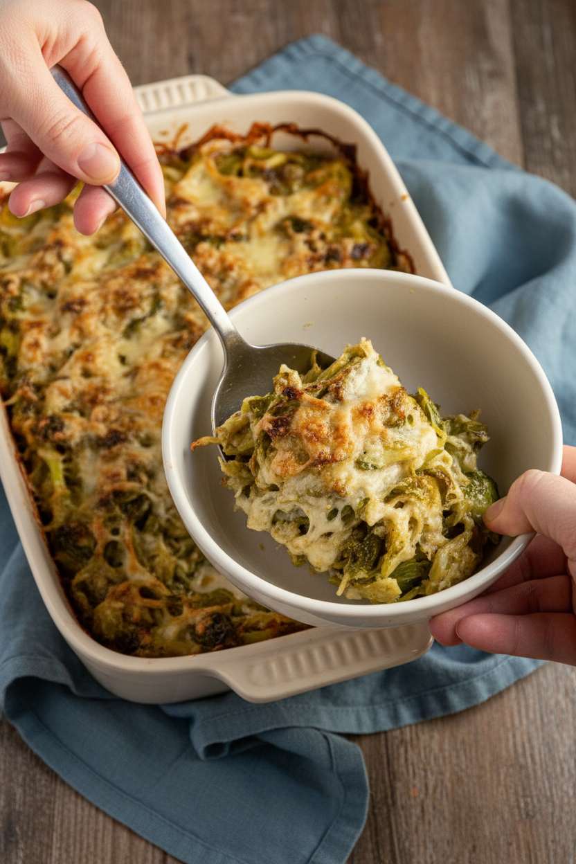 Brussel Sprouts Au Gratin - The Schmidty Wife