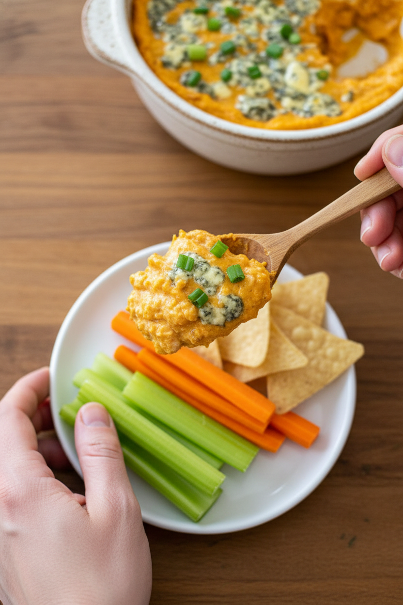 Easy Buffalo Chickpea Dip Recipe - The Schmidty Wife