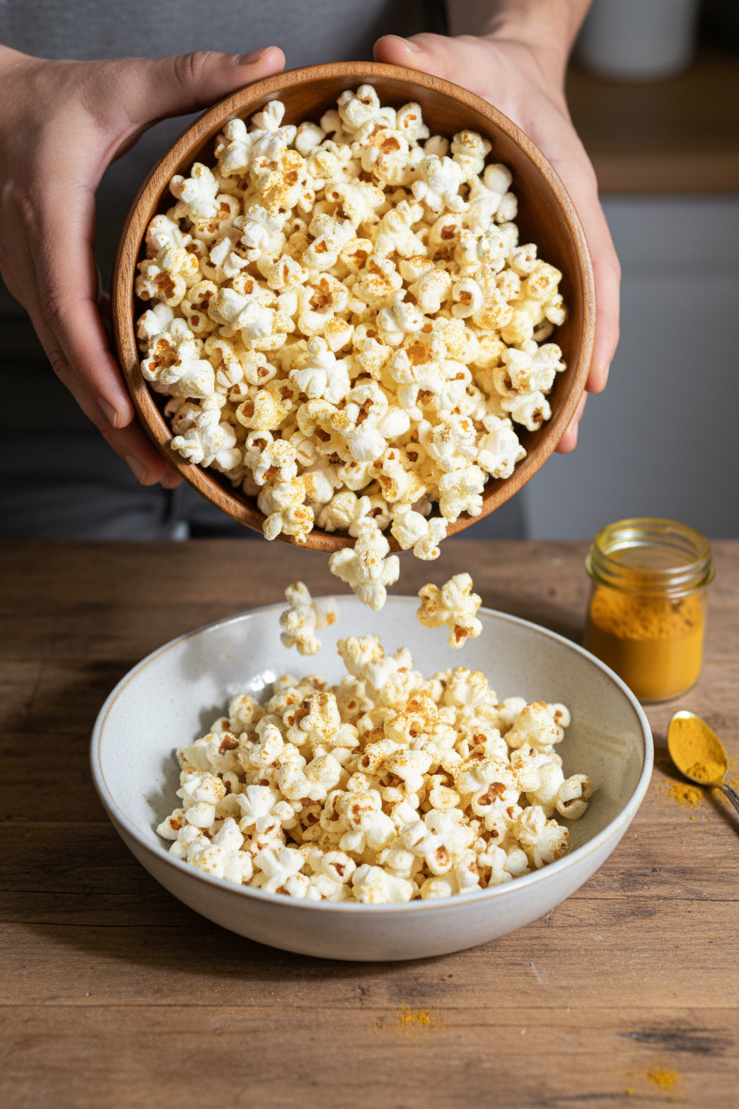 Buttered Curry Popcorn