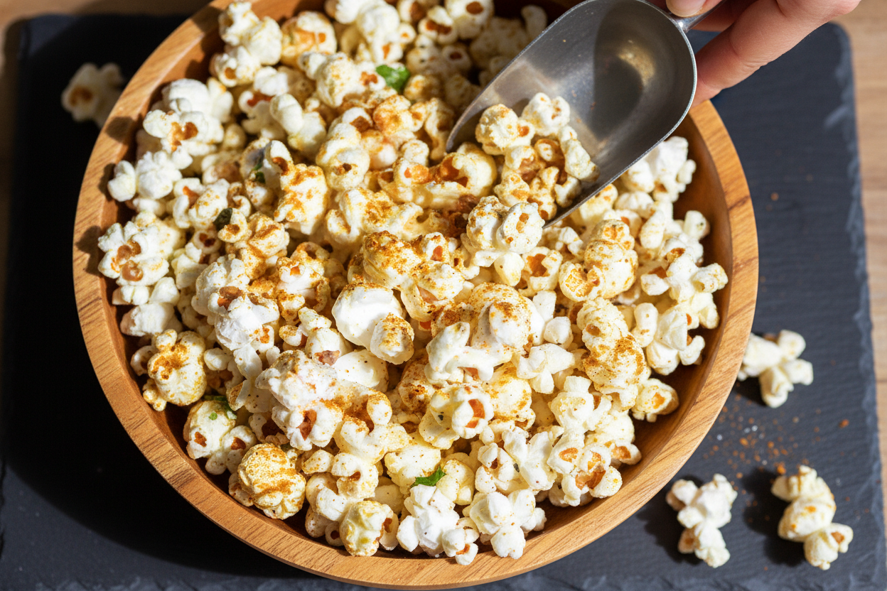Buttered Curry Popcorn Recipe