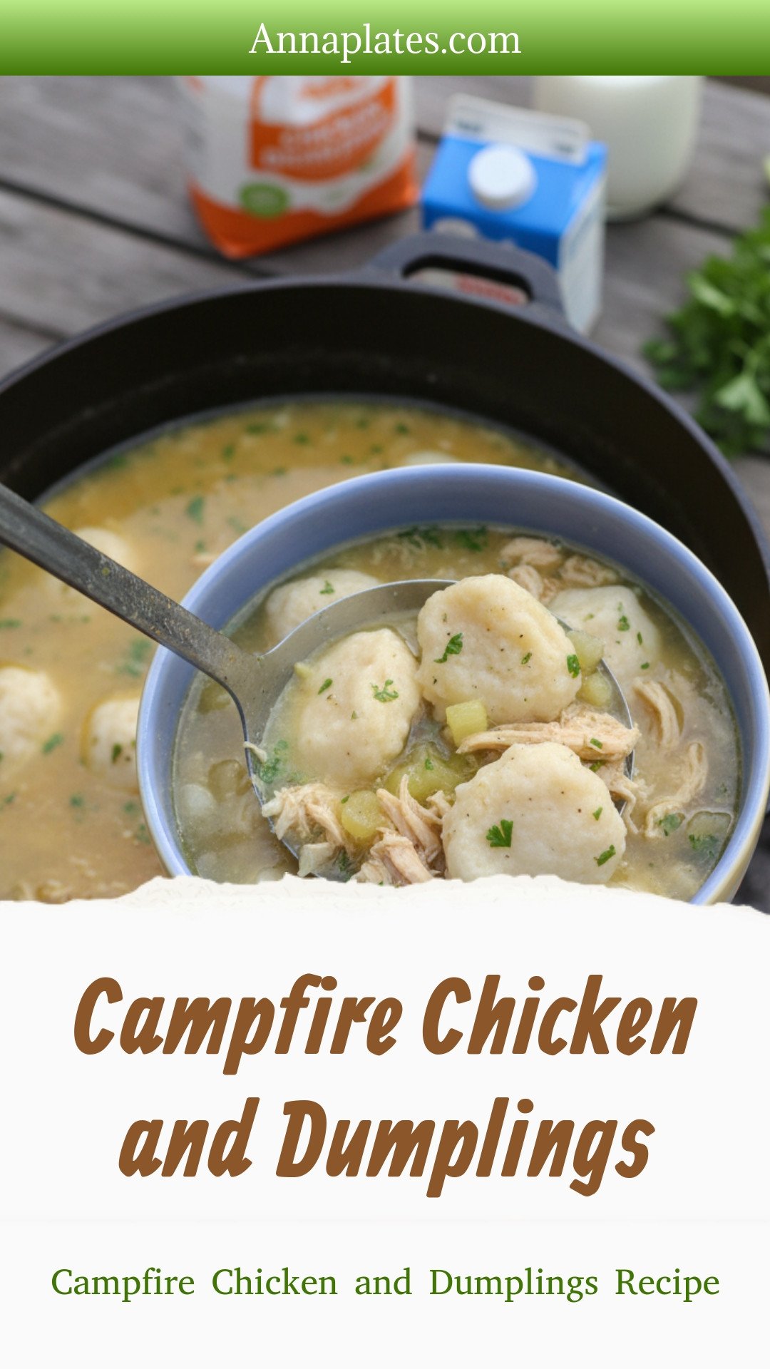 Campfire Chicken and Dumplings