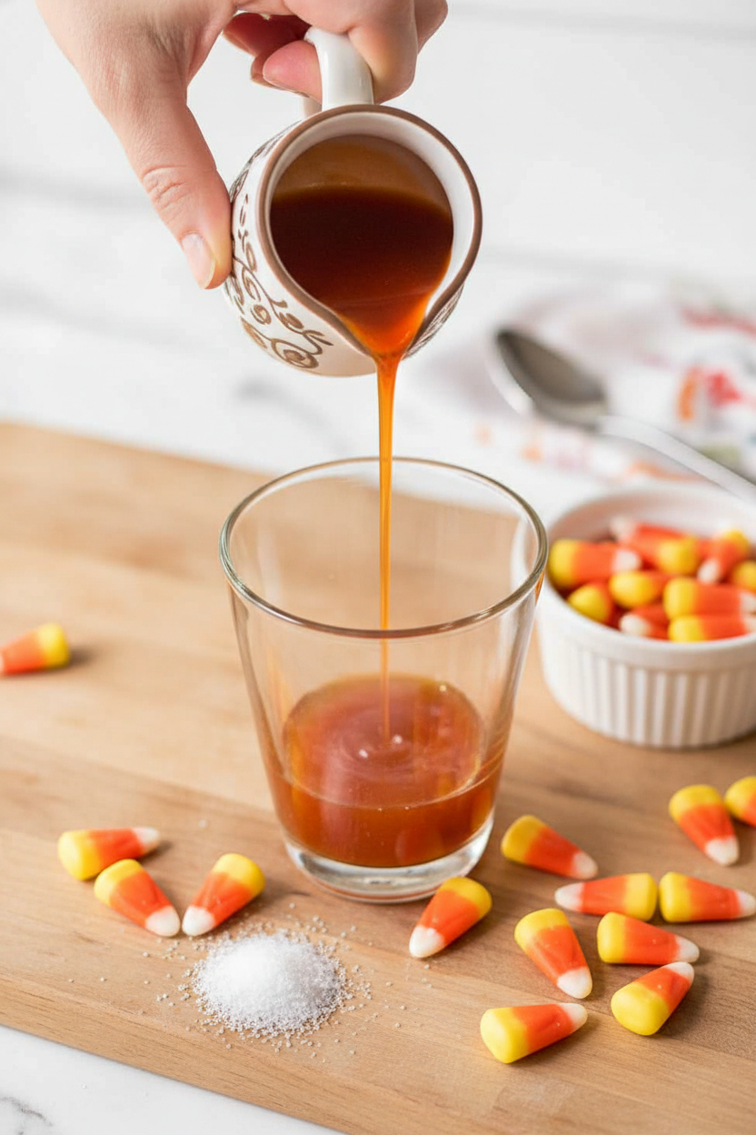 Candy Corn Simple Syrup