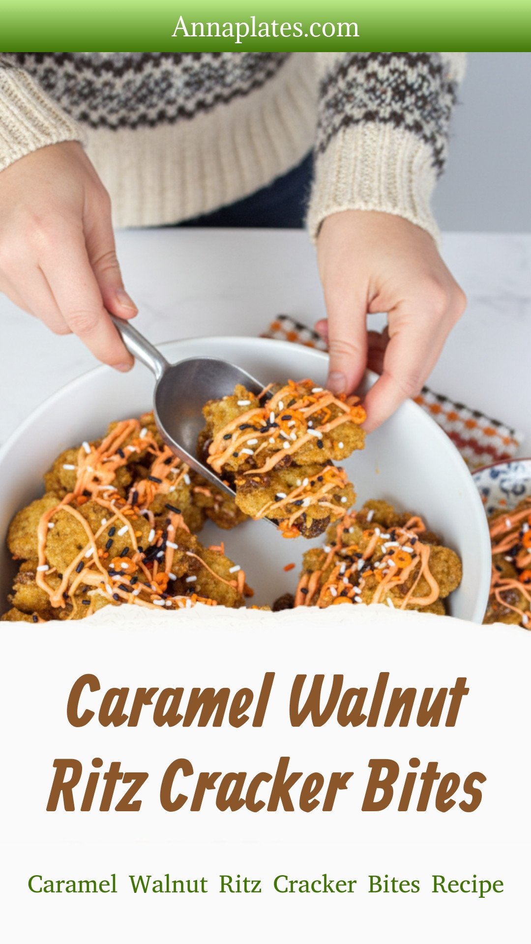 Caramel Walnut Ritz Cracker Bites