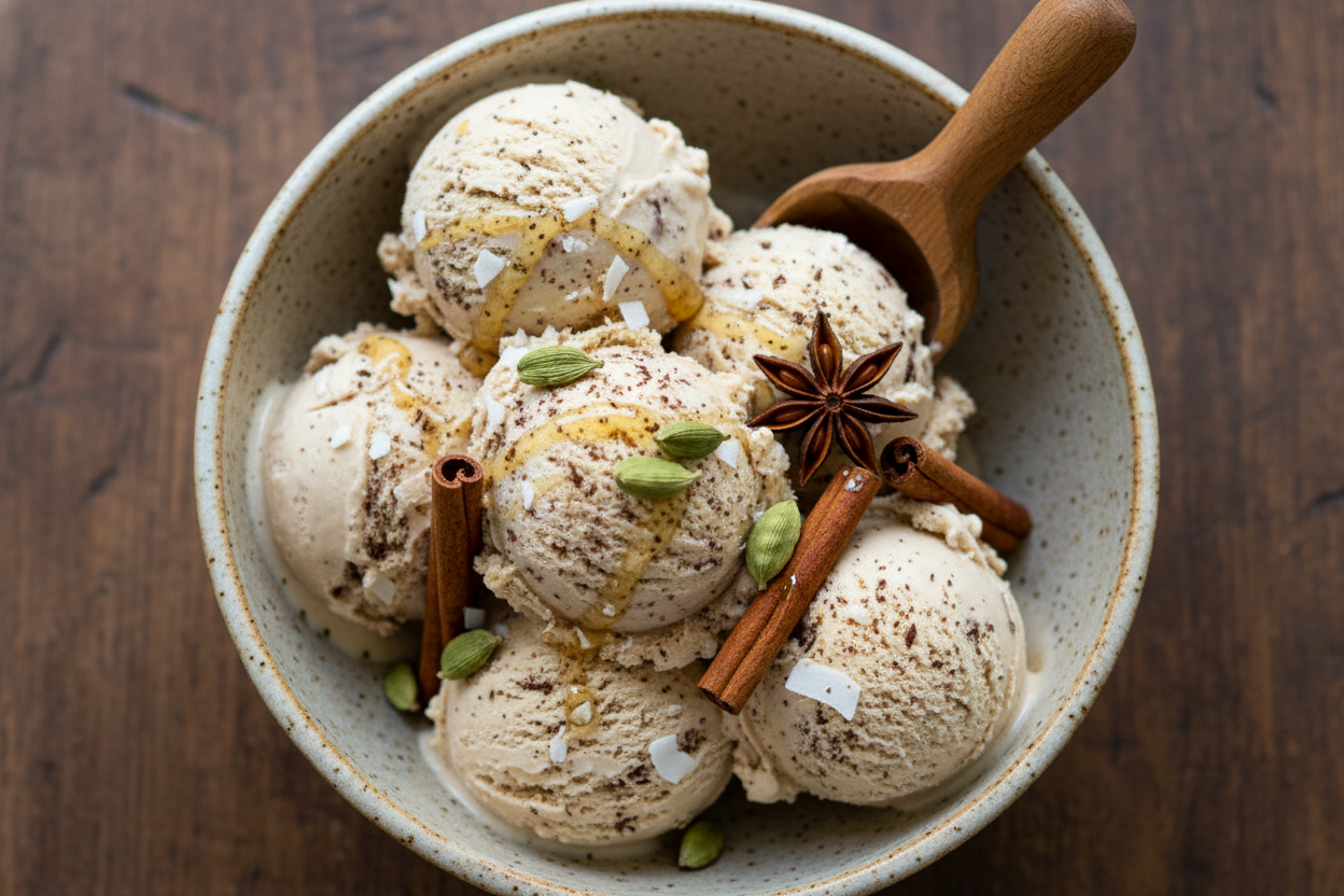 Chai Spice Coconut Ice Cream