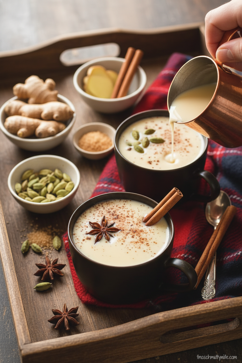 Chai Spiced White Hot Chocolate  - The Schmidty Wife