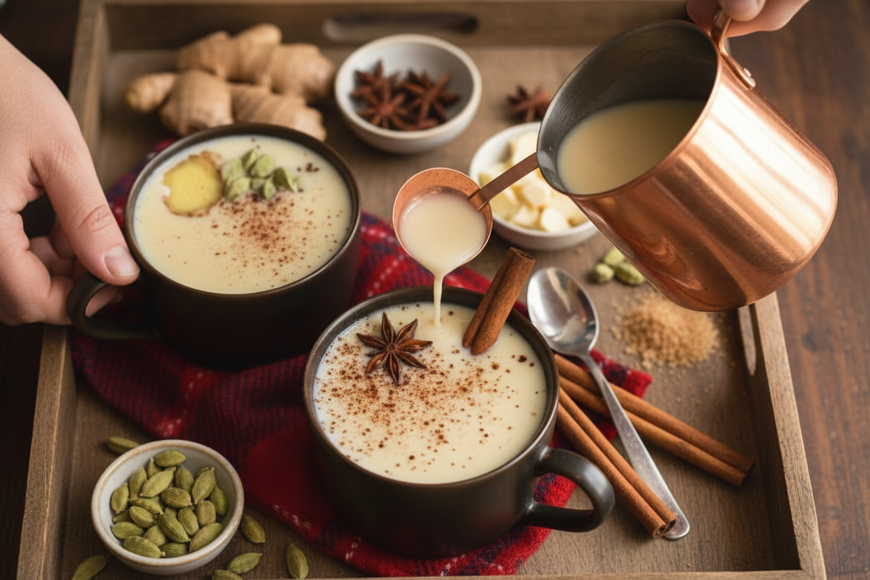 Chai Spiced White Hot Chocolate  - The Schmidty Wife