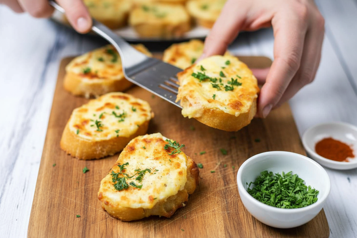 Cheesy Artichoke Bruschetta Recipe