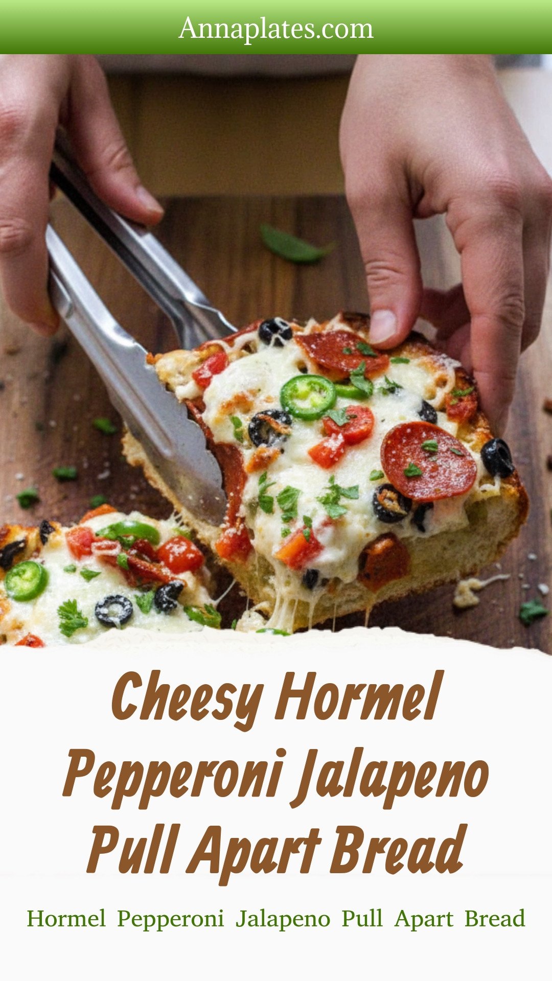 Cheesy Hormel Pepperoni Jalapeno Pull Apart Bread