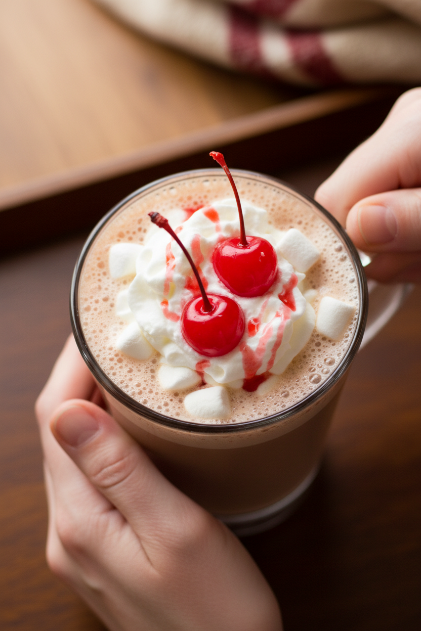 Cherry Marshmallow Cordial Hot Chocolate