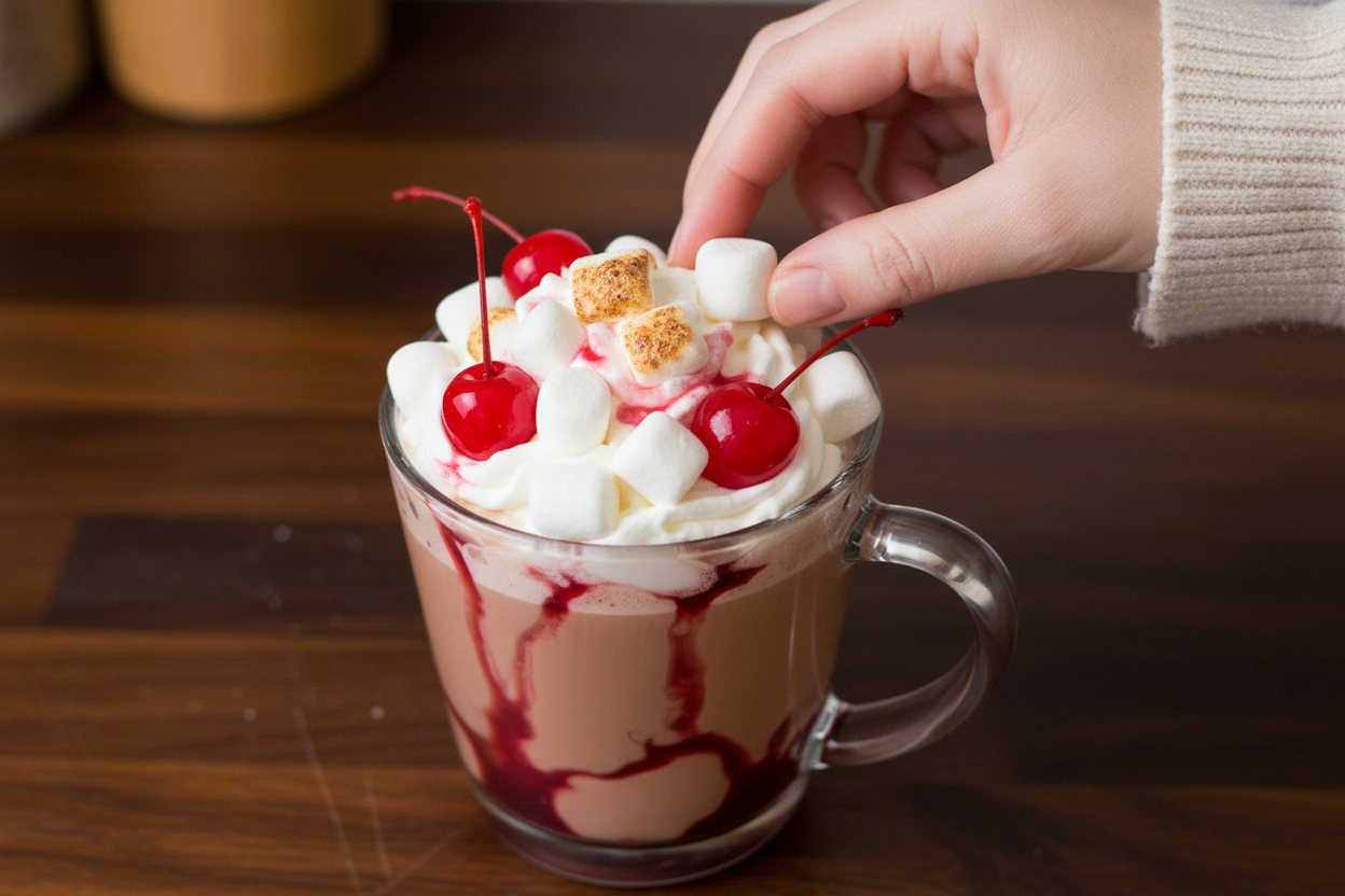 Cherry Marshmallow Cordial Hot Chocolate