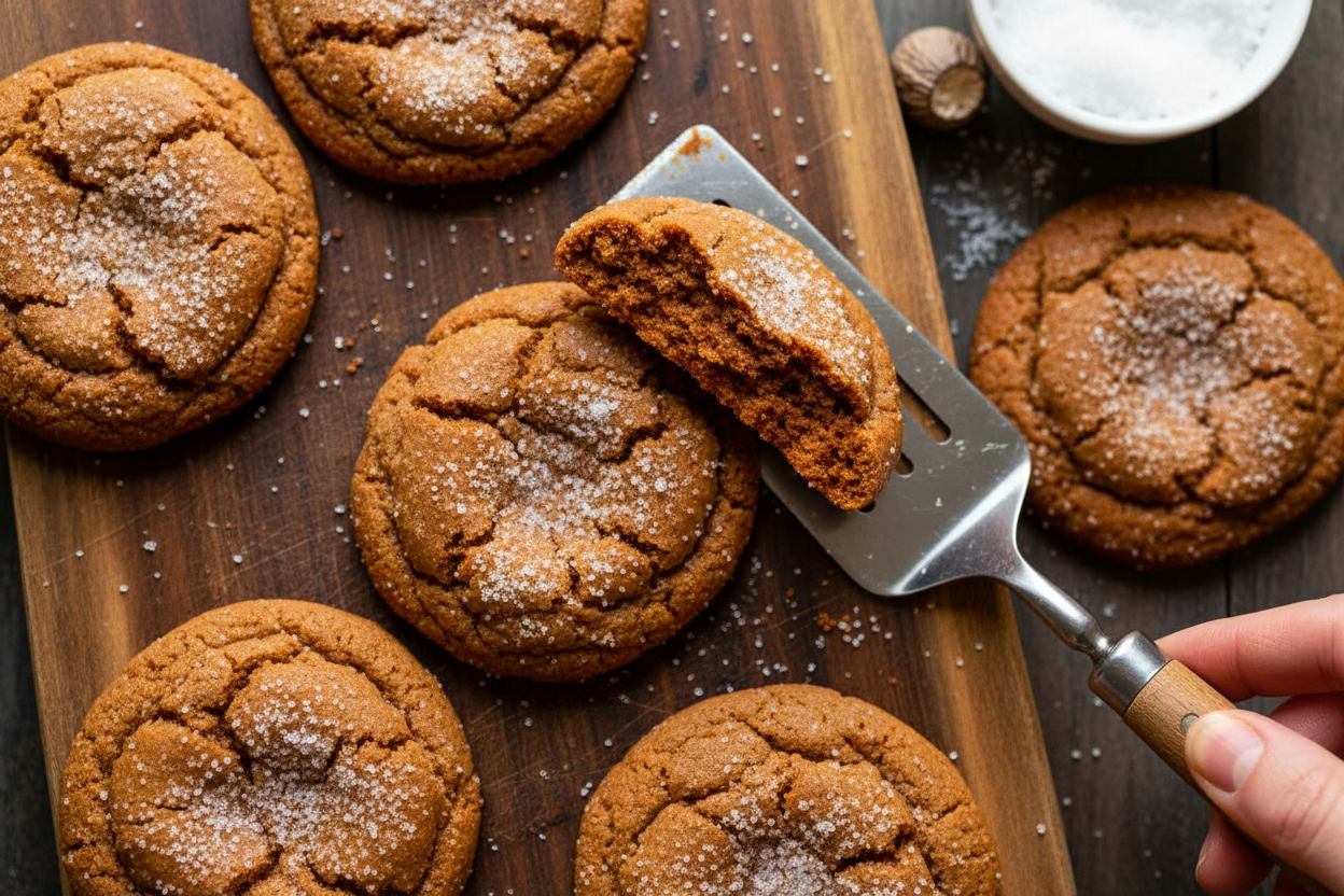 Chewy Pumpkin Spice Molasses Cookies