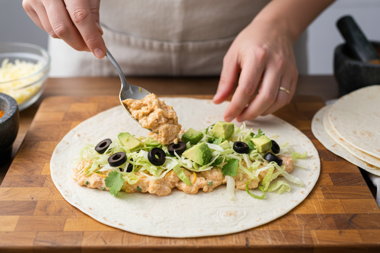 Chicken Con Queso Burritos