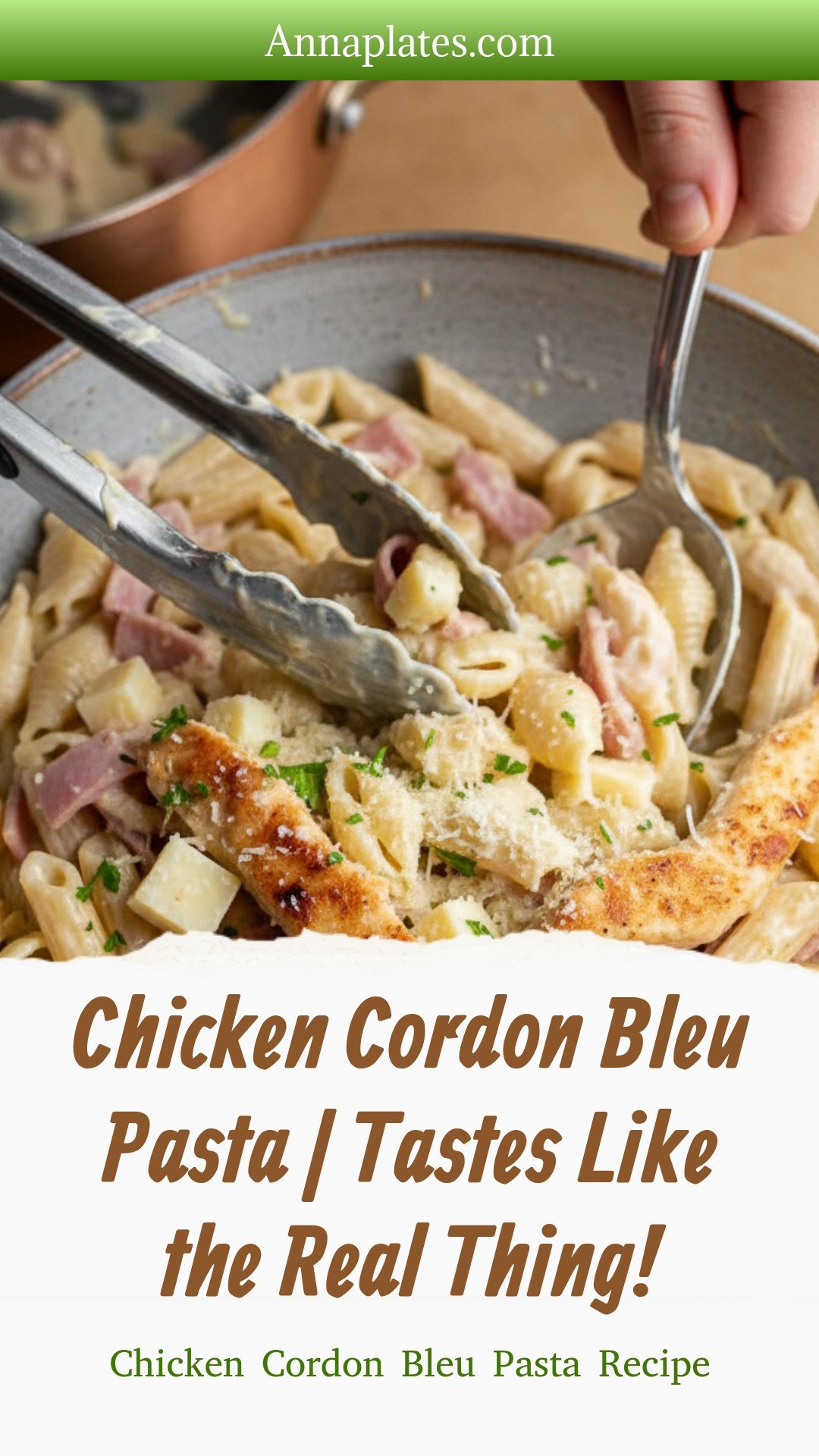 Chicken Cordon Bleu Pasta | Tastes Like the Real Thing!