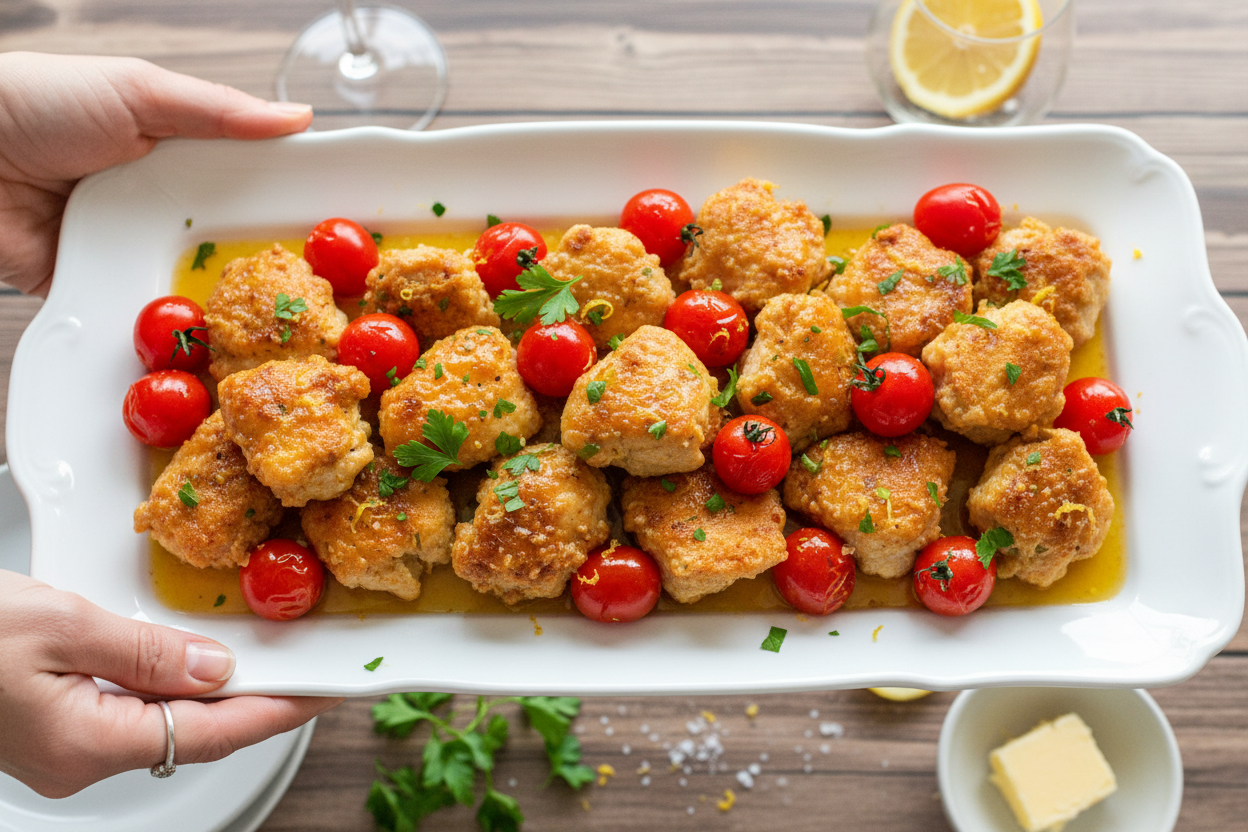 Chicken Scampi Bites: Crispy Chicken Scampi Bites Recipe