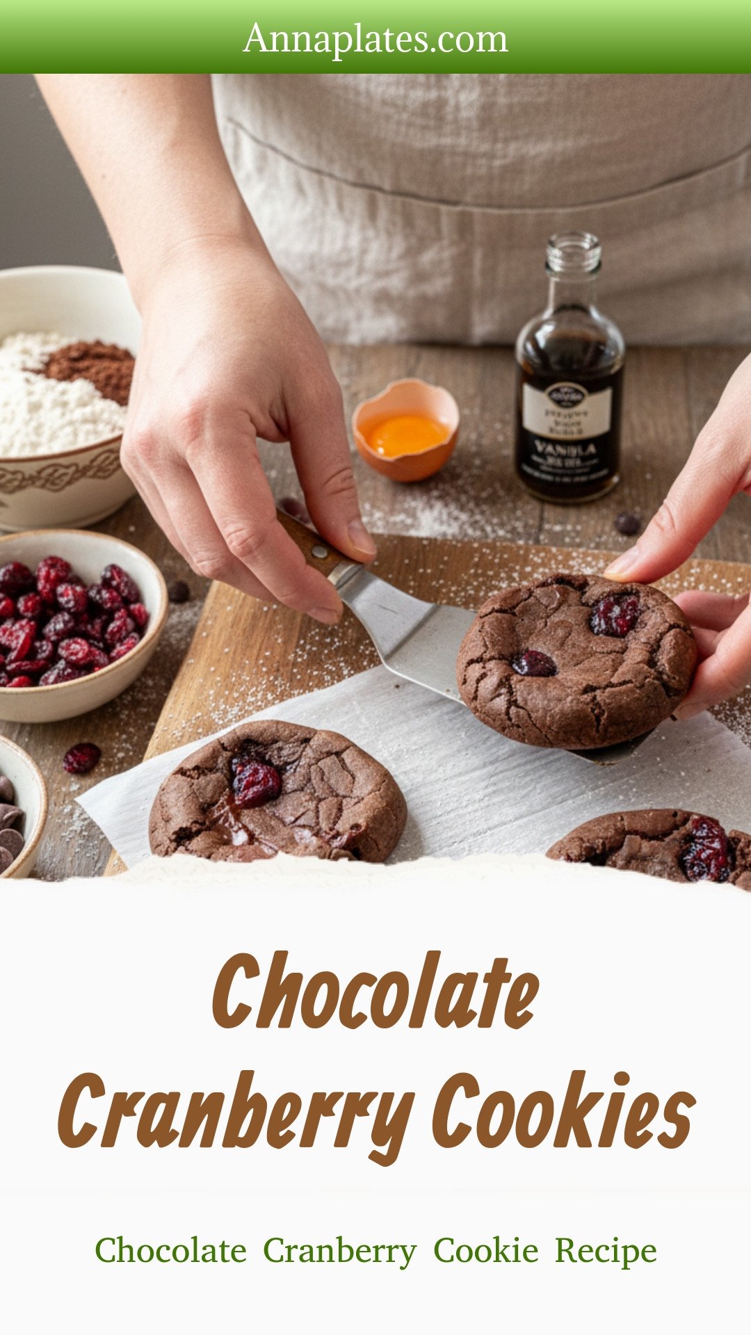 Chocolate Cranberry Cookies