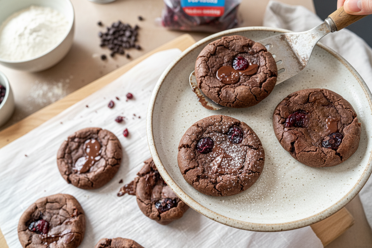 Chocolate Cranberry Cookies