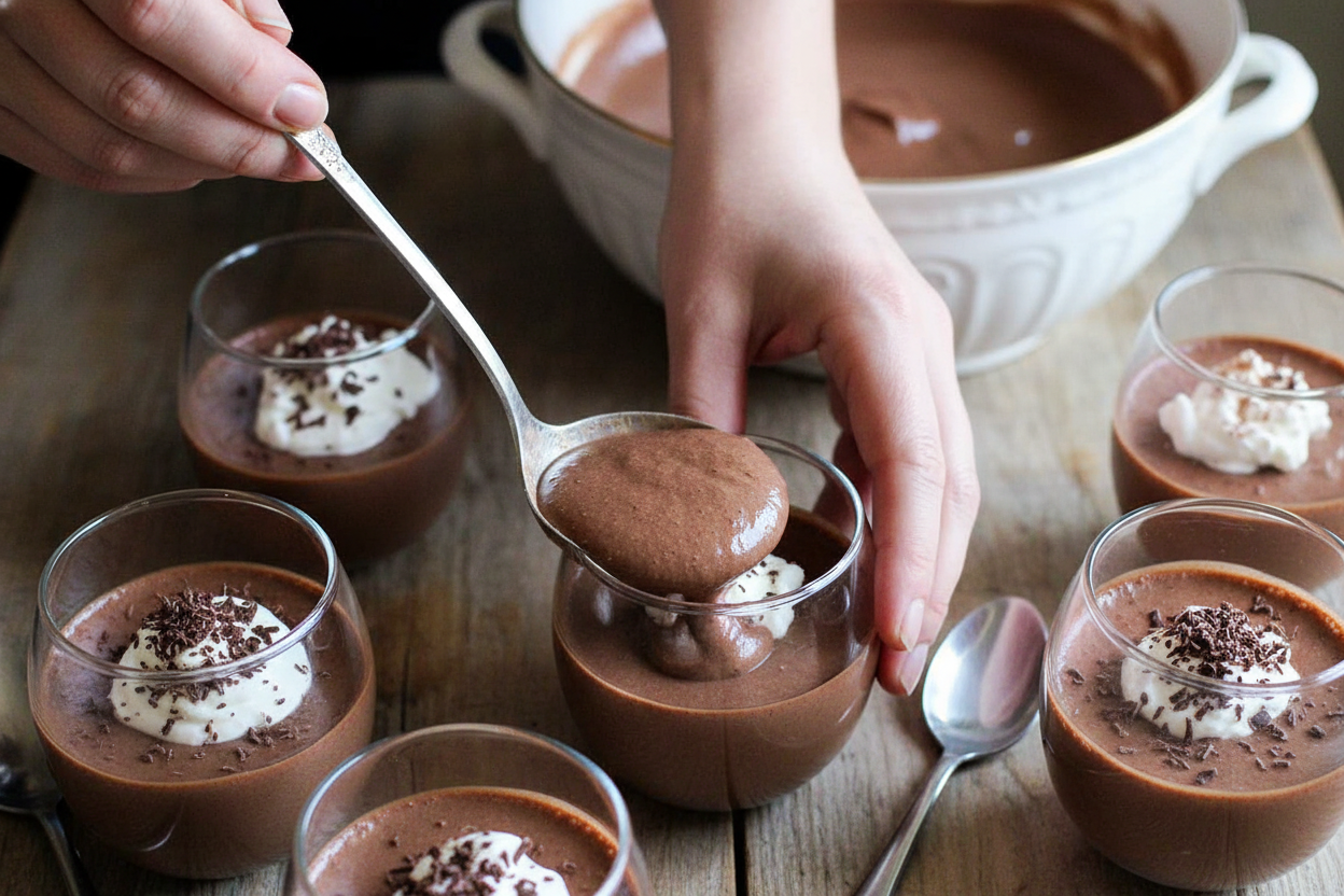 Chocolate Hazelnut Mousse (mousse au chocolat)