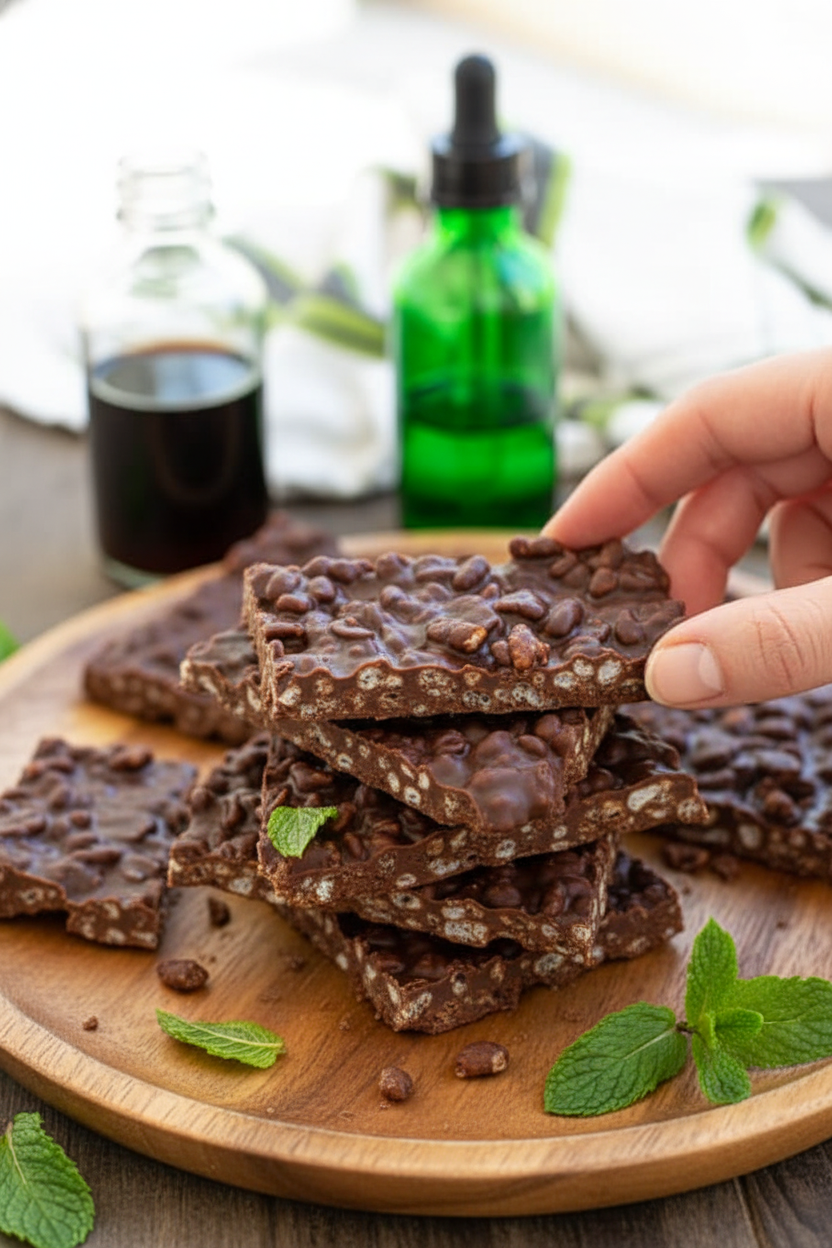 Chocolate Mint Crunch Bar - The Schmidty Wife