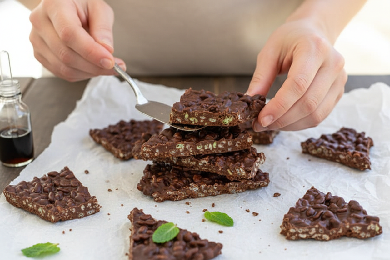 Chocolate Mint Crunch Bar - The Schmidty Wife