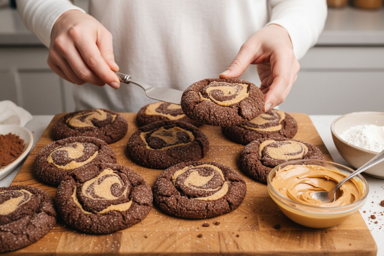Chocolate Peanut Butter Cookies