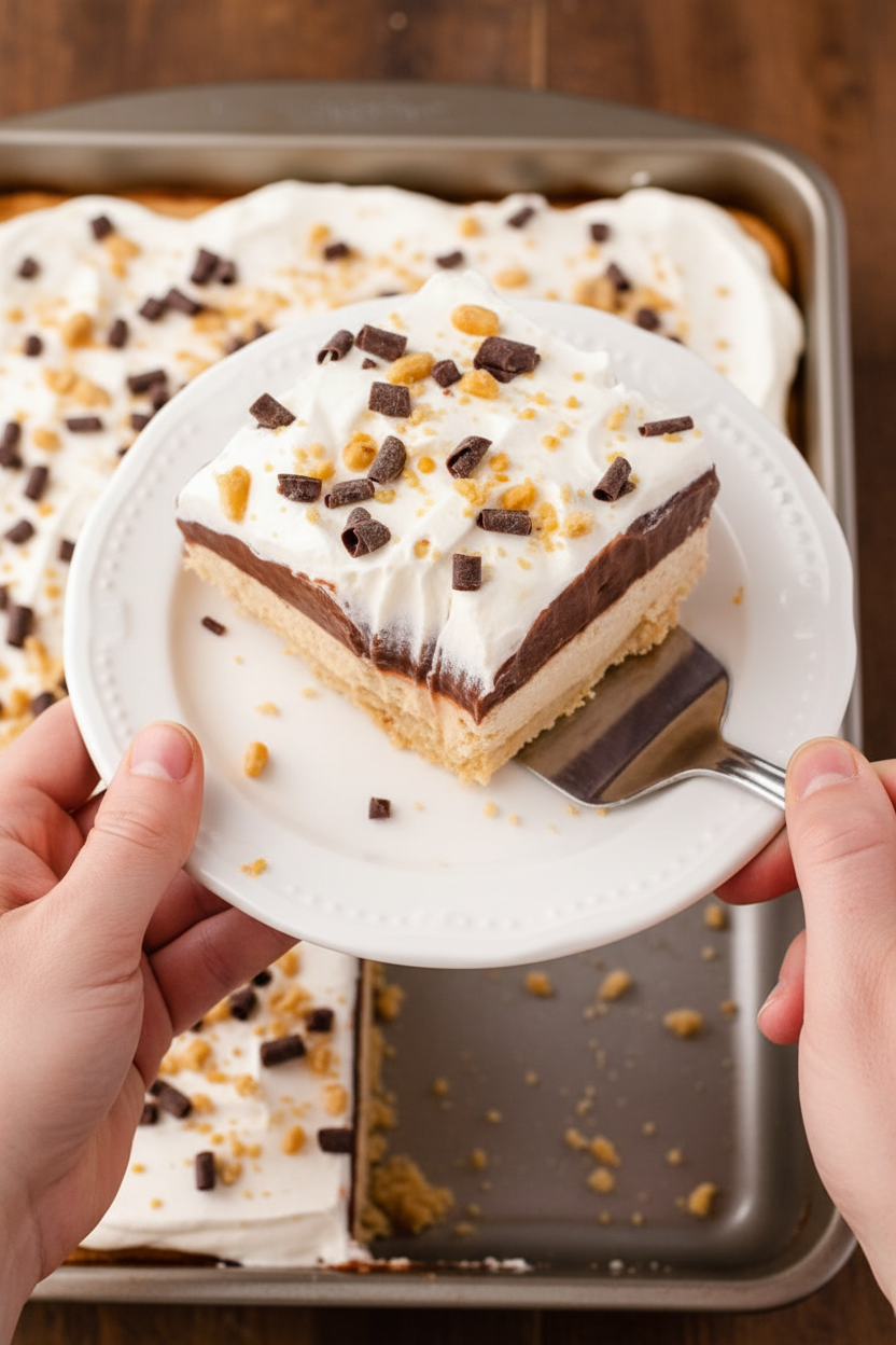 Chocolate Peanut Butter Lasagna