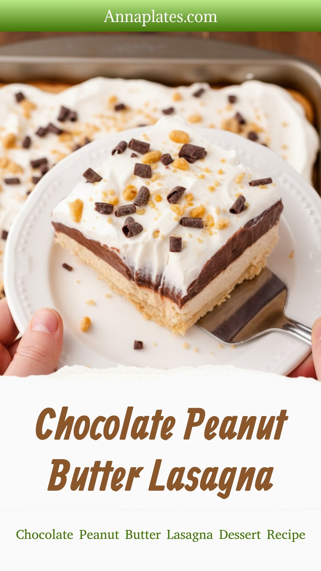 Chocolate Peanut Butter Lasagna