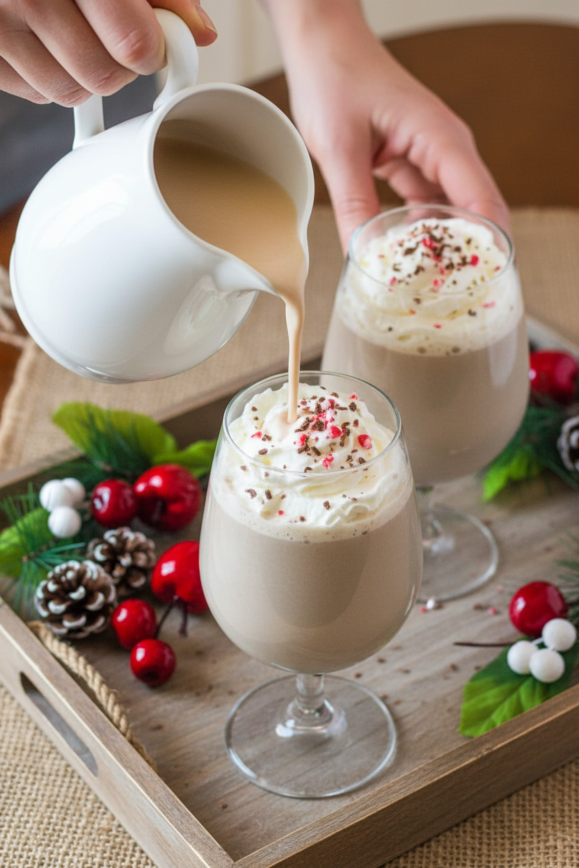Chocolate Peppermint Eggnog