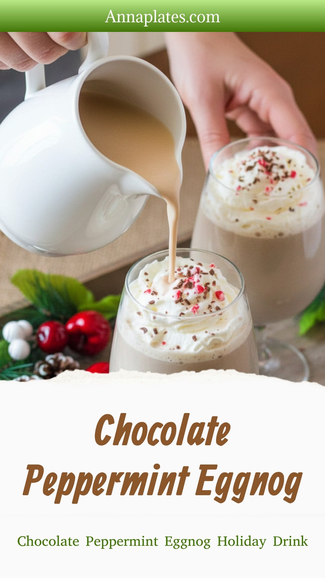 Chocolate Peppermint Eggnog
