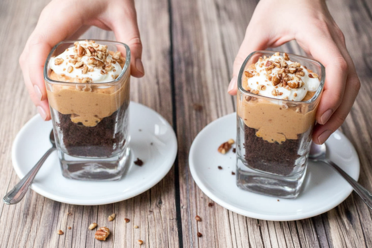 Chocolate Pumpkin Mini Trifles