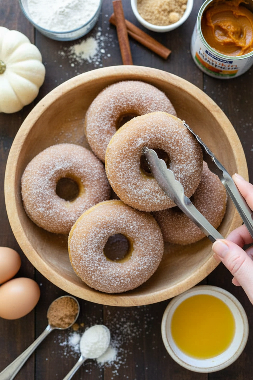 Cinnamon Pumpkin Donuts 