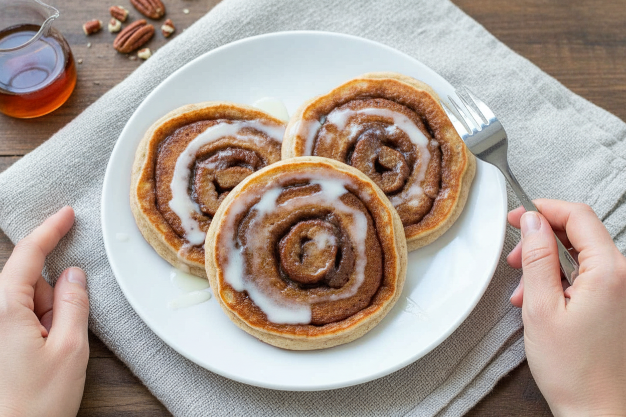 Cinnamon Roll Pancakes 